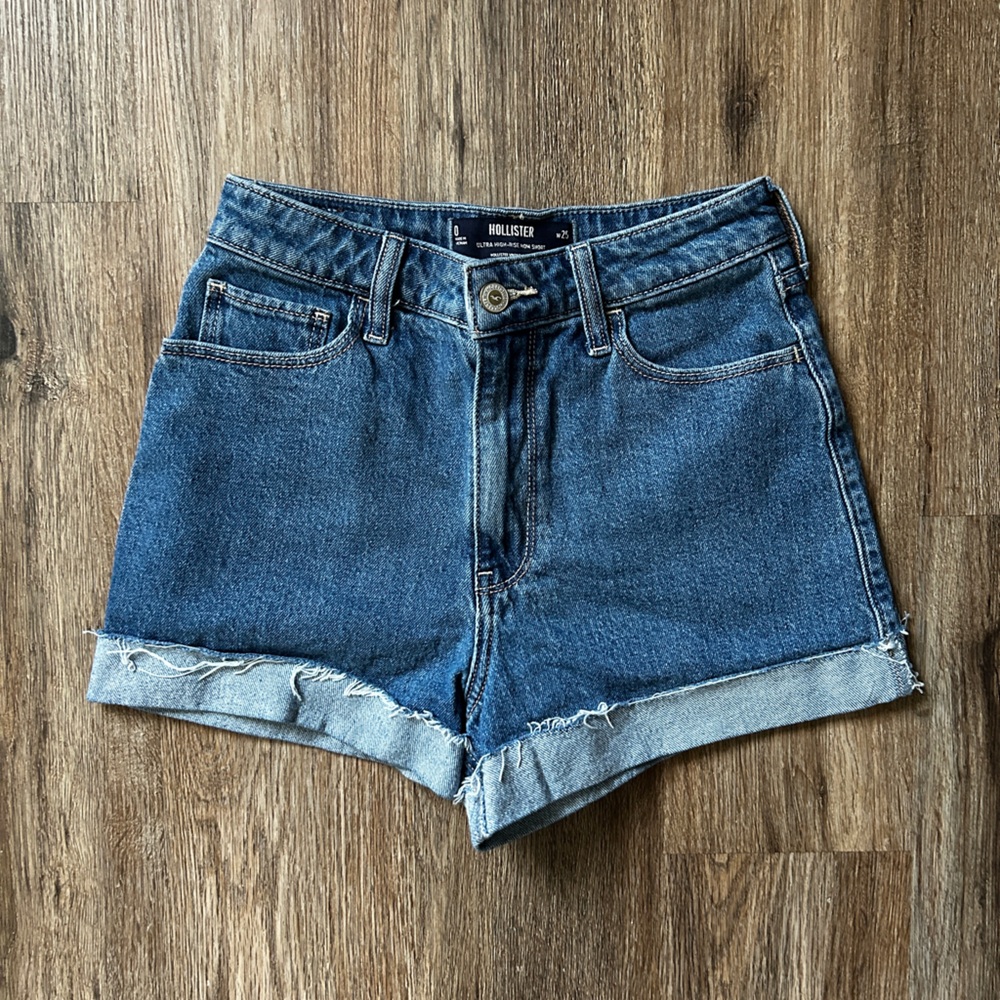 Hollister Mom Blue Jean Shorts